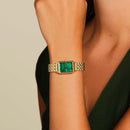 Montre Rosefield Octagon XS Émeraude Or O79 - PRECIOVS