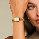 Montre Rosefield Octagon XS Studio Double Chain Or O76 - PRECIOVS