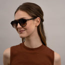 Lunettes de Soleil Kapten & Son Zurich Oversize Crystal Tortoise Brown - PRECIOVS