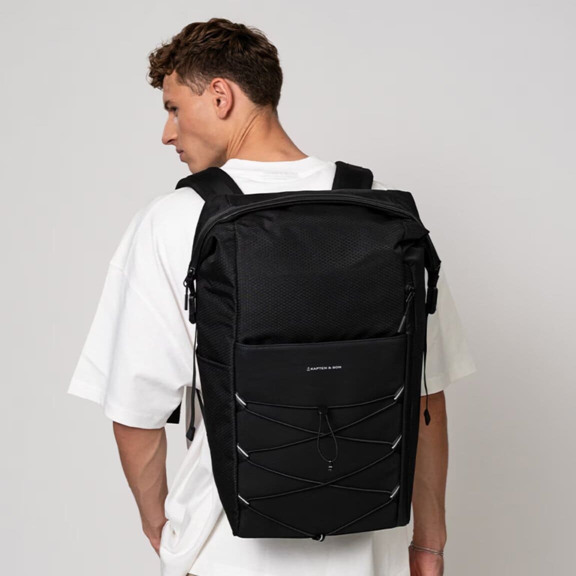 Sac à dos Rolltop Kapten & Son Yoho All Black - PRECIOVS