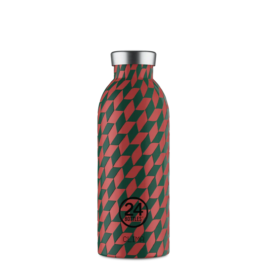 Bouteille réutilisable 24Bottles Clima Bottle Groovy Red 500ml - PRECIOVS