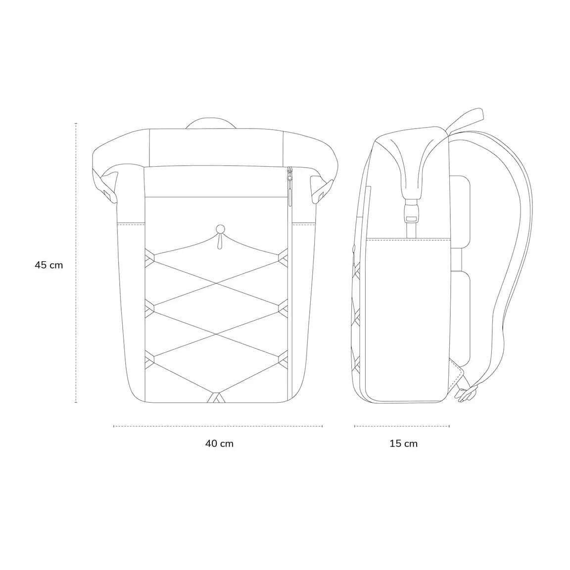 Sac à dos Rolltop Kapten & Son Yoho Forest Green - PRECIOVS