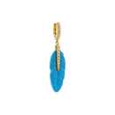 Boucle d'oreilles MYA BAY Turquoise Plume BO-321.1.G