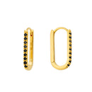 Boucles d'oreilles MYA BAY Black Shiny Jazzy BO-342.G
