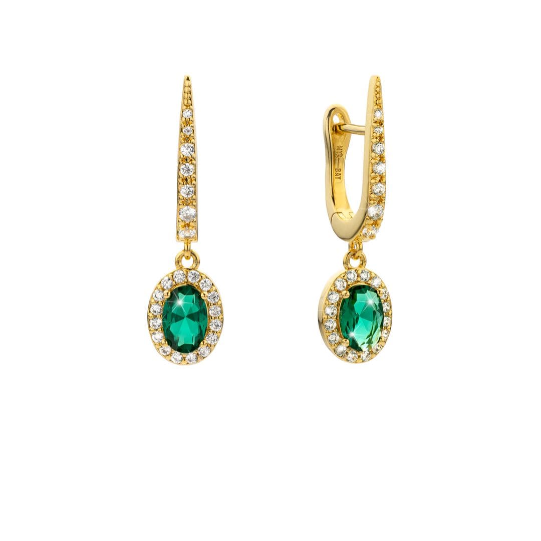 Boucles d'oreilles MYA BAY GREEN DYNASTY BO-374.G