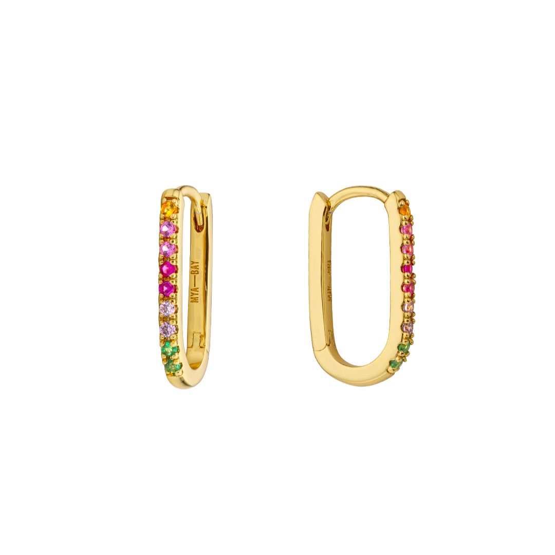 Boucles d'oreilles MYA BAY Rainbow Shiny Jazzy BO-406.G - PRECIOVS