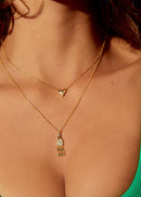 Collier MYA BAY Blue-Green Dancing Mary CO-219.G - PRECIOVS