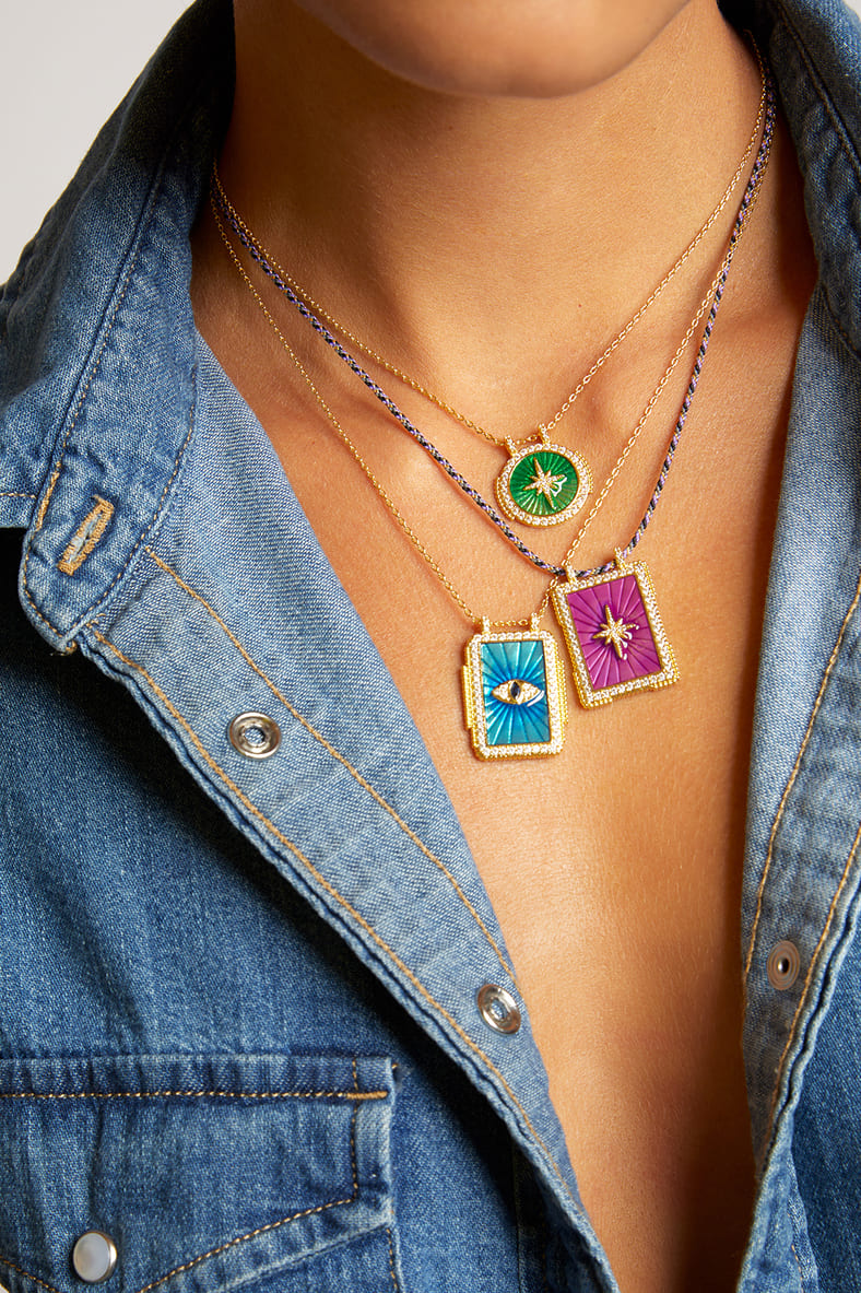 Collier MYA BAY Green Diwali Boho CO-237.G - PRECIOVS