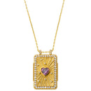 Collier MYA BAY Amethyst Heart Boheme CO-315.G