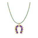 Collier MYA BAY Purple Horseshoe CO-376.G
