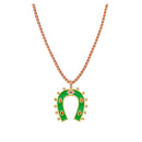 Collier MYA BAY Green Horseshoe CO-377.G