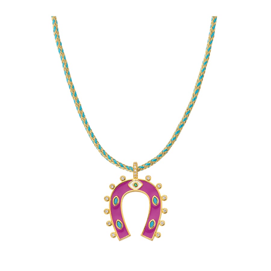 Collier MYA BAY Fuchsia Horseshoe CO-378.G