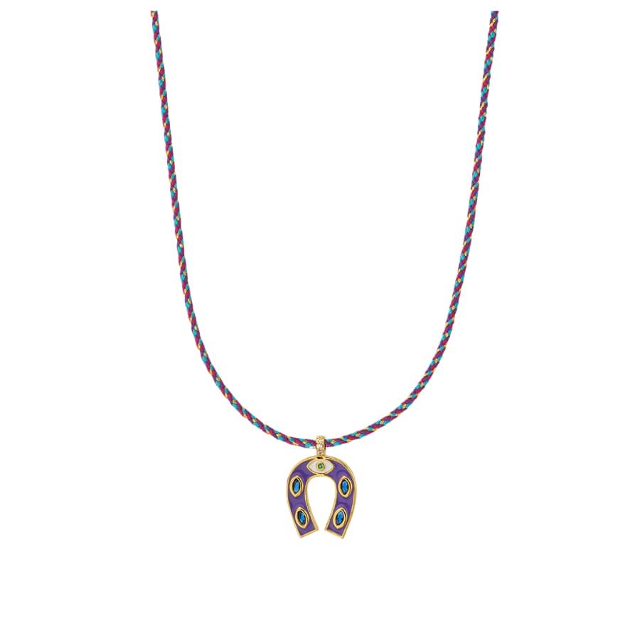 Collier MYA BAY Purple Mini Horseshoe CO-389.G