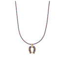 Collier MYA BAY Purple Mini Horseshoe CO-389.G