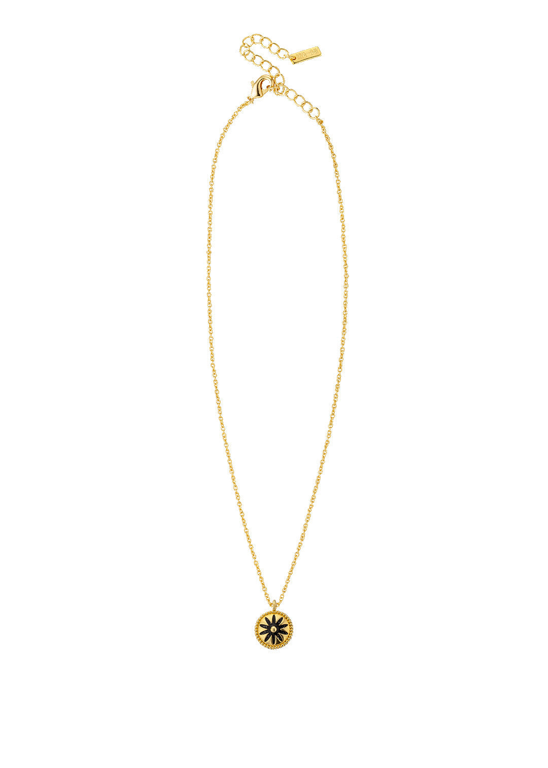 Collier MYA BAY Black Flower CO-402.G