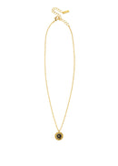 Collier MYA BAY Black Flower CO-402.G