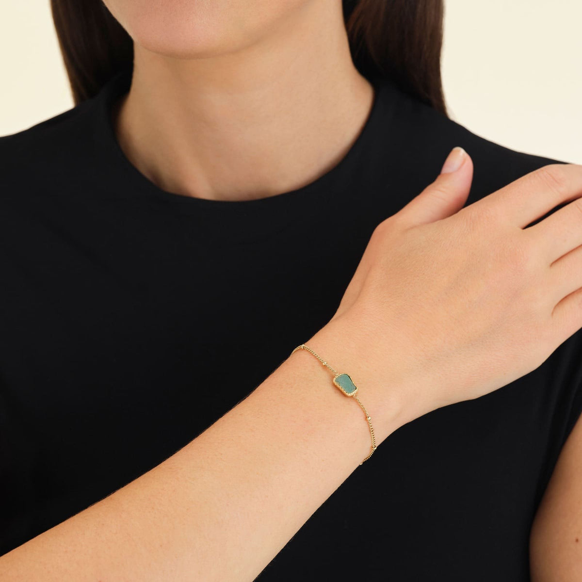 Bracelet Rosefield Pierre Précieuse Forme Organique J656
