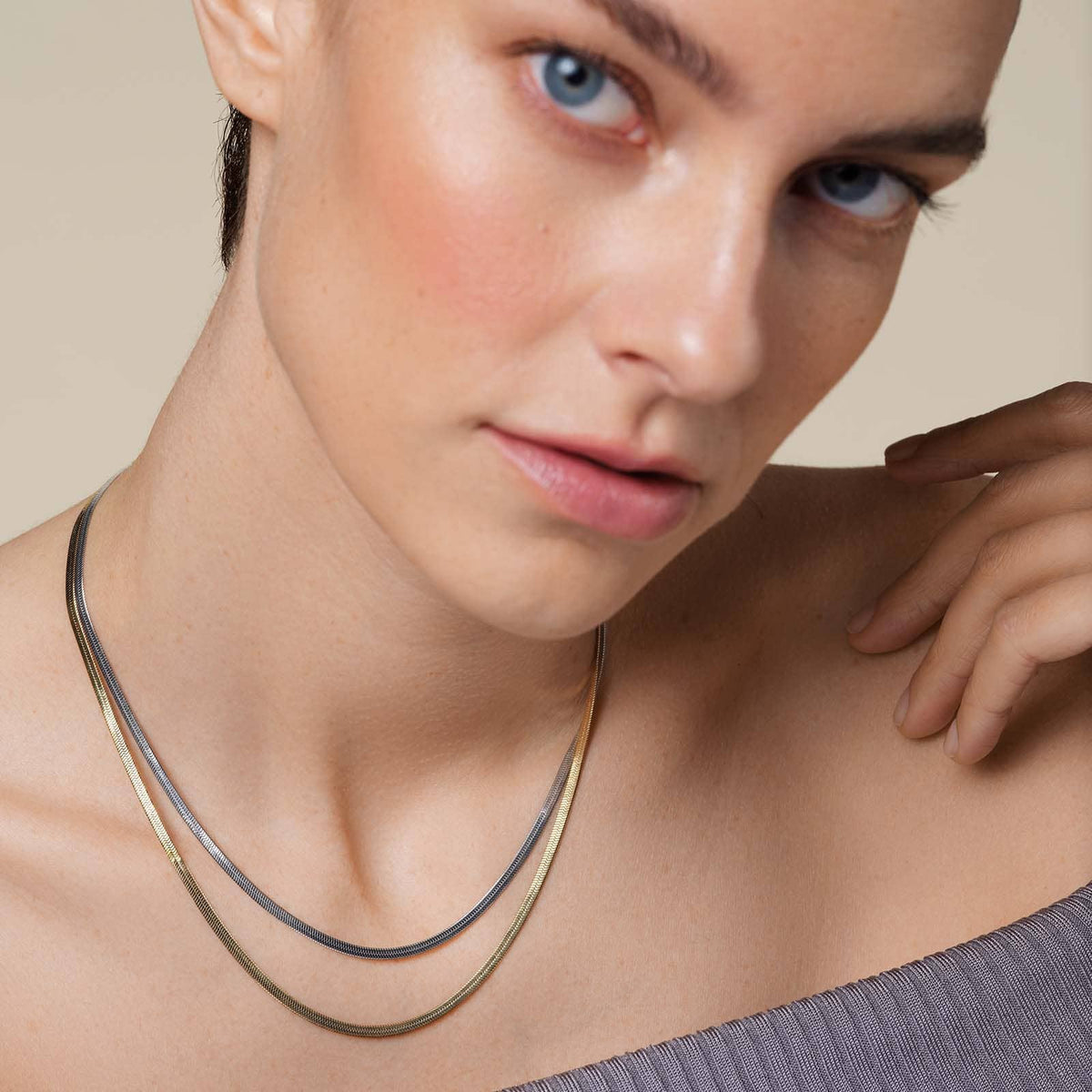 Collier Rosefield Double Serpent J676