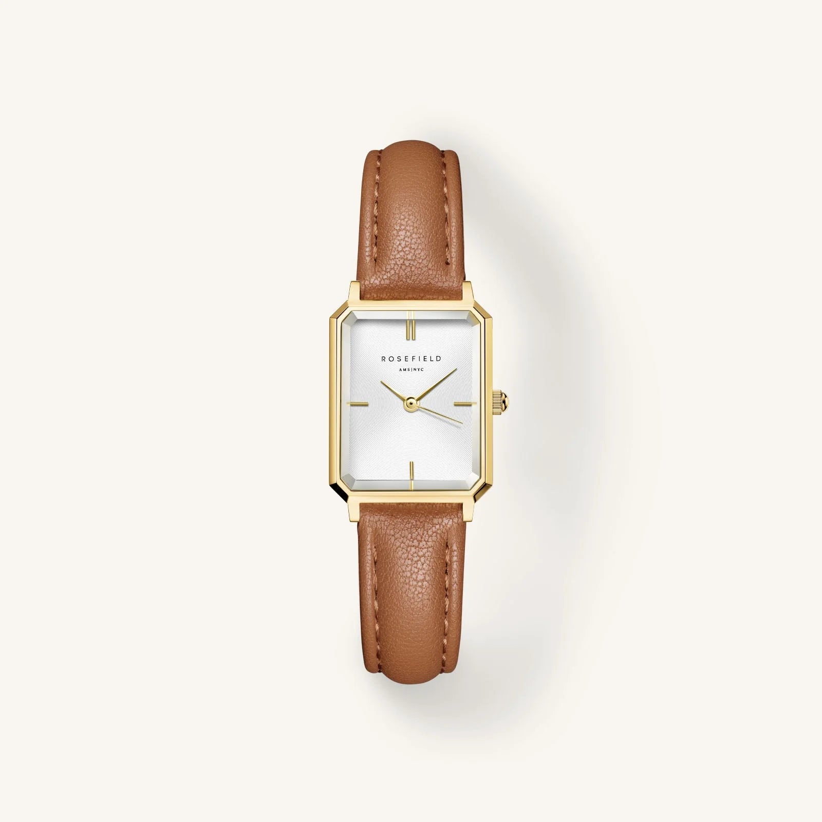 Montre Rosefield Octagon XS Cuir Camel O85
