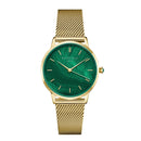 Montre Rosefield Pearl Edit Émeraude Maille Or R10 - PRECIOVS