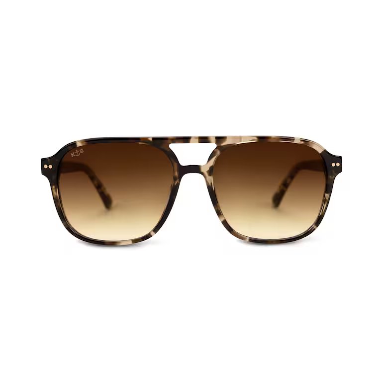 Lunettes de Soleil Kapten & Son Zurich Oversize Crystal Tortoise Brown - PRECIOVS