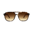 Lunettes de Soleil Kapten & Son Zurich Oversize Crystal Tortoise Brown - PRECIOVS