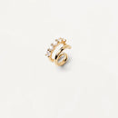 Earcuff PDPaola Alexia argent plaqué or et zircons blancs - PRECIOVS