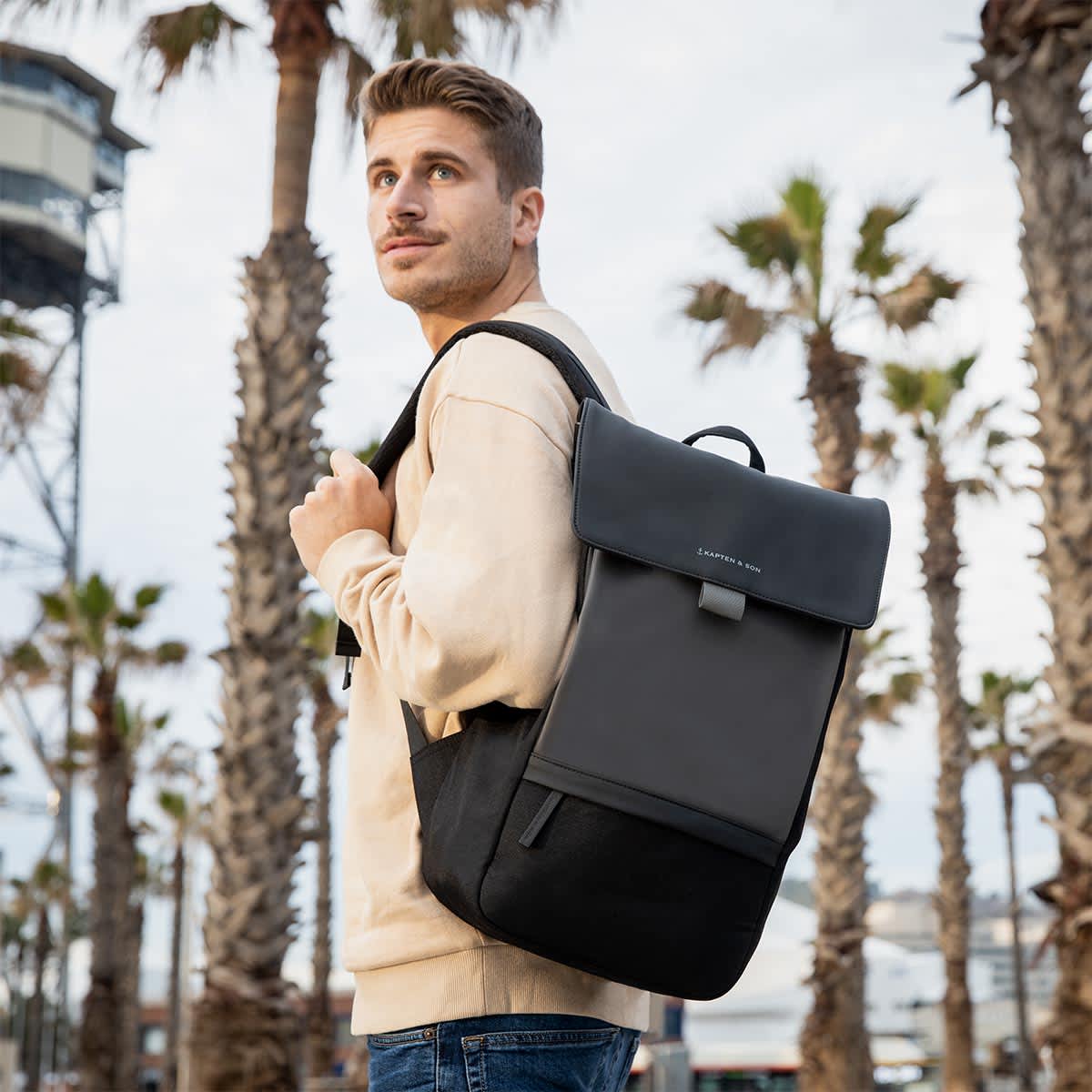 Sac à dos Kapten & Son Goteborg All Black - PRECIOVS