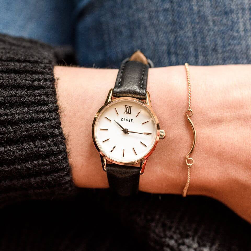 Montre CLUSE La Vedette Rose Gold White/Black CL50008 - PRECIOVS