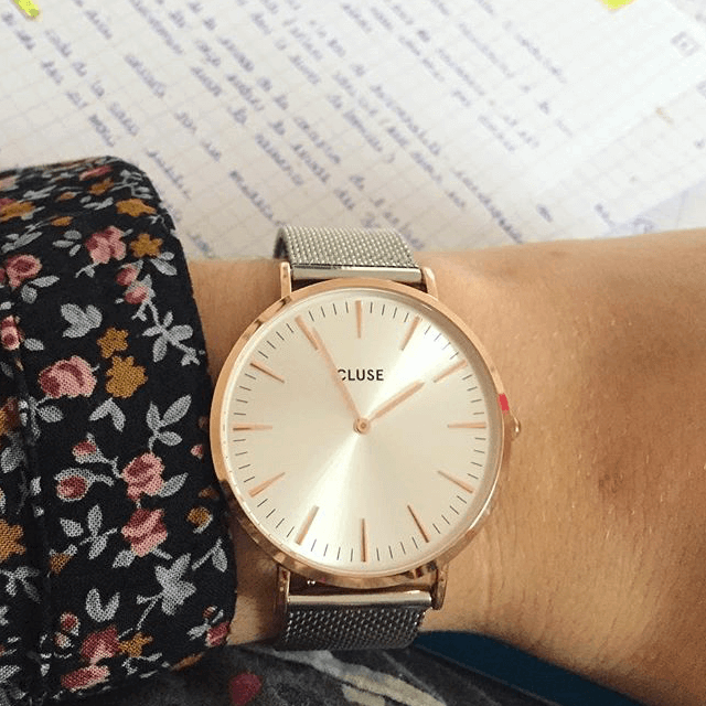 Montre CLUSE La Bohème Boho Chic Mesh Rose Gold/Silver CW0101201006 - PRECIOVS
