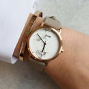 Montre CLUSE La Roche Petite Rose Gold White Marble Grey CL40103 - PRECIOVS
