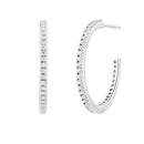 Boucle d'oreilles I.Ma.Gi.N Jewels Bo Big Hoop White Argent - PRECIOVS