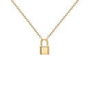 Collier PDPaola Bond argent plaqué or avec pendentif cadenas - PRECIOVS