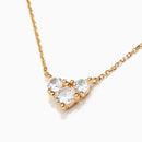 Ensemble PDPaola The Forever Set collier et boucles d'oreilles argent plaqué or - PRECIOVS