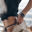 Montre Kapten & Son Chrono Silver Black Steel - PRECIOVS