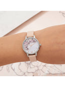Montre Olivia Burton Signature Floral Rose Gold Silver & Nude Peach OB16EG75 - PRECIOVS