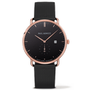 Montre Paul Hewitt Grand Atlantic Line Black Sea IP Or Rosé Bande Métallique IP Noir - PRECIOVS