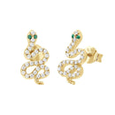 Boucle d'oreilles I.Ma.Gi.N Jewels Bo Big Snake White Or Jaune - PRECIOVS