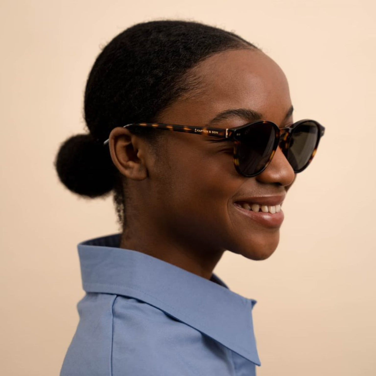Lunettes de Soleil Kapten & Son Marais Large Tortoise Green - PRECIOVS
