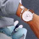 Montre Kapten & Son Heritage Silver Brown Leather - PRECIOVS