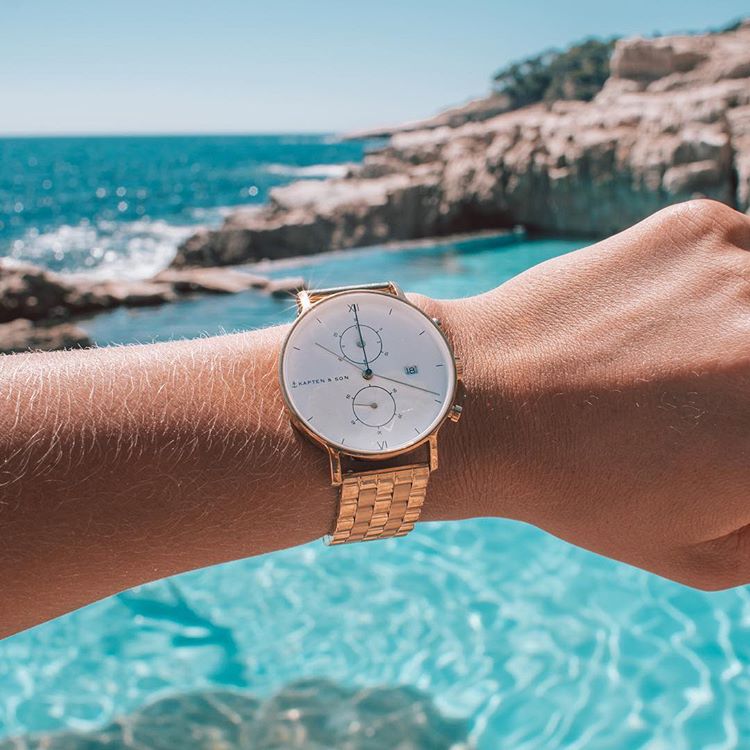 Armband Wechseln Kapten And Son Uhr Batterie Wechseln Chrono Gold