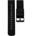 Bracelet de montres Oozoo Smartwatch Silicone Noir boucle noire - PRECIOVS