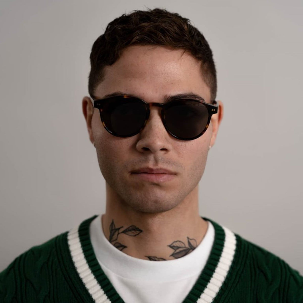 Lunettes de Soleil Kapten & Son Marais Large Tortoise Green - PRECIOVS