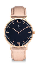 Montre Kapten & Son Black Rose Metallic Leather - PRECIOVS