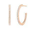 Boucle d'oreilles I.Ma.Gi.N Jewels Bo Big Hoop White Or Rose - PRECIOVS