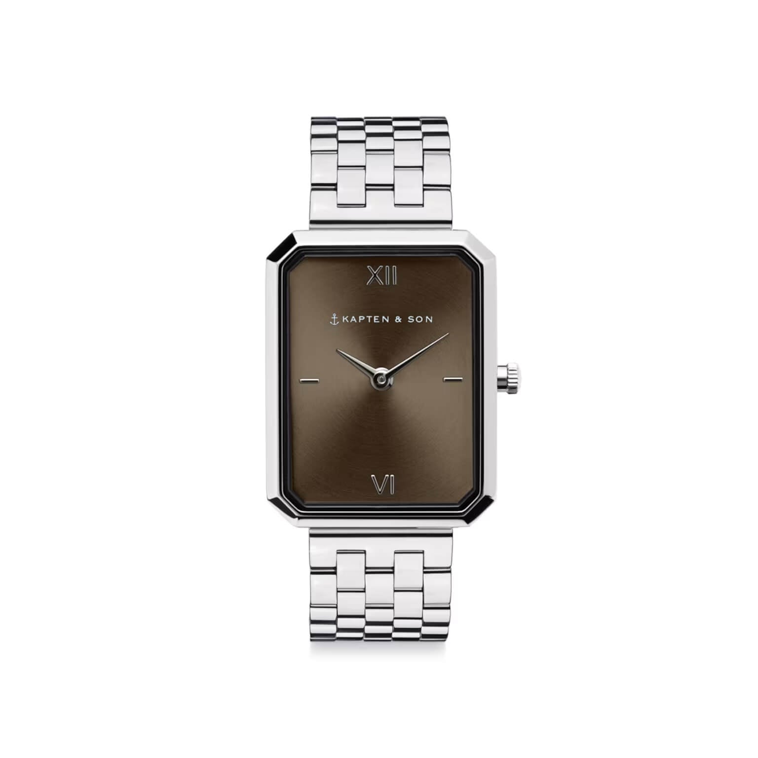 Montre Kapten & Son Grace Silver Brown Steel - PRECIOVS