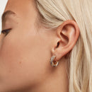 Boucles d'oreilles PDPaola Tiger argent plaqué or et pierres précieuses - PRECIOVS