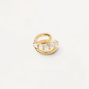 Earcuff PDPaola Alexia argent plaqué or et zircons blancs - PRECIOVS
