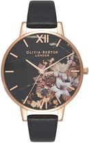 Montre Olivia Burton Marbre Floral Black & Rose Gold Floral OB16CS01 - PRECIOVS