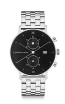 Montre Kapten & Son Chrono Silver Black Steel - PRECIOVS